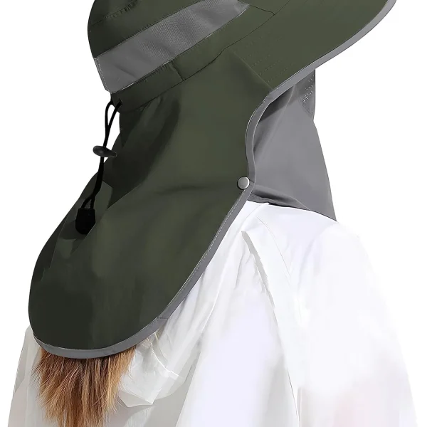 Outdoor Sun Hat Detachable Neck Face Flap Men & Women