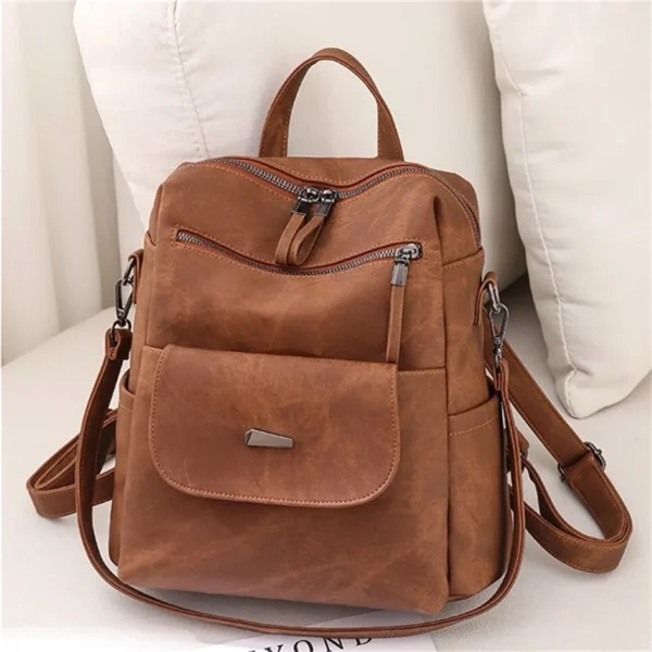 Backpack Purse for Womens, Waterproof PU Leather