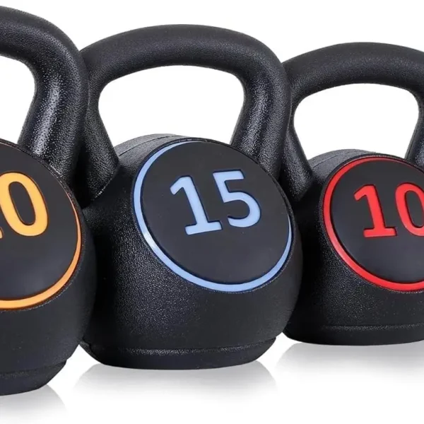 4-Piece Kettlebells 5lb, 10lb, 15lb, 20 lb,